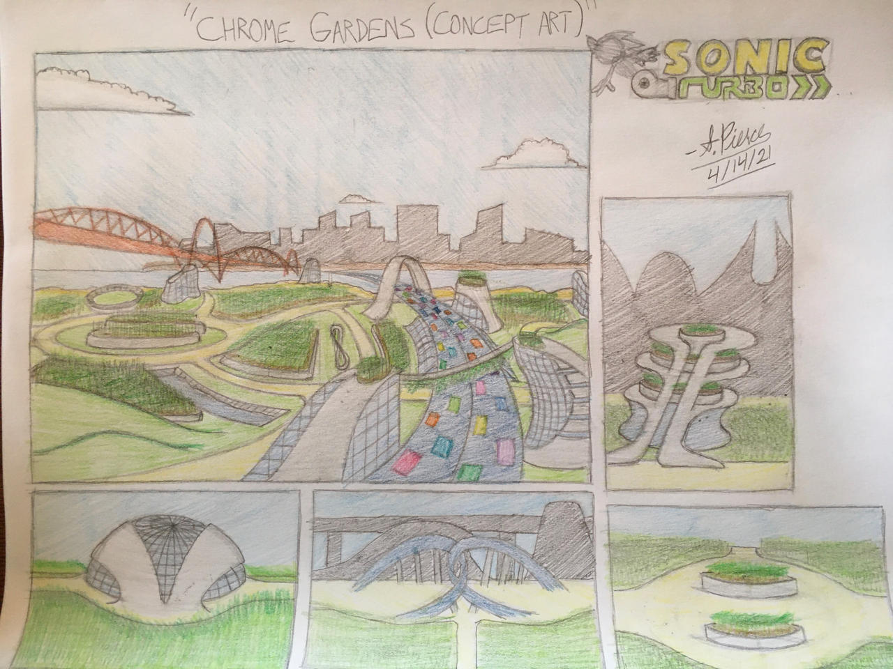 Chrome Gardens (Sonic Turbo Concept Art)